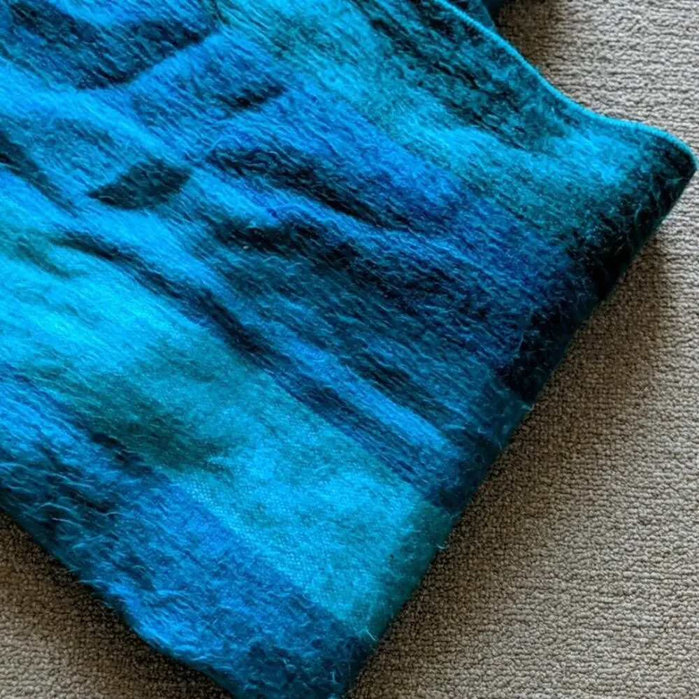 NWOT Multi Color Soft Blue Blanket